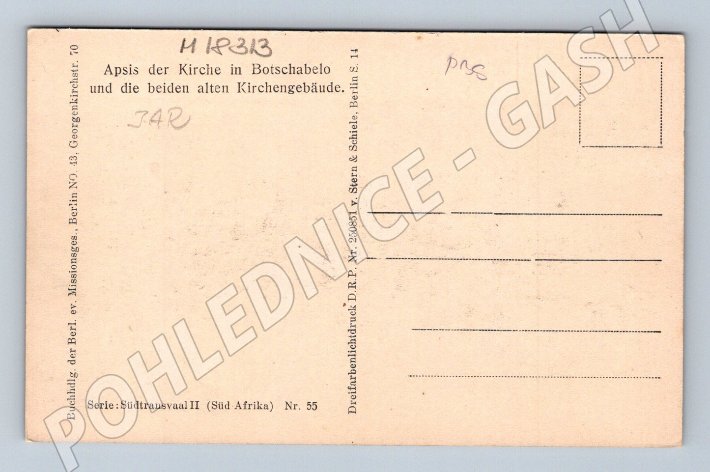 Pohlednice Botschabelo Jižní Afrika kostel (M18313)