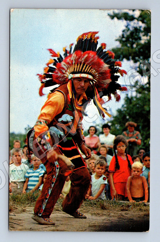 Pohlednice Long Island indiánský tanec 1961 (M18326)