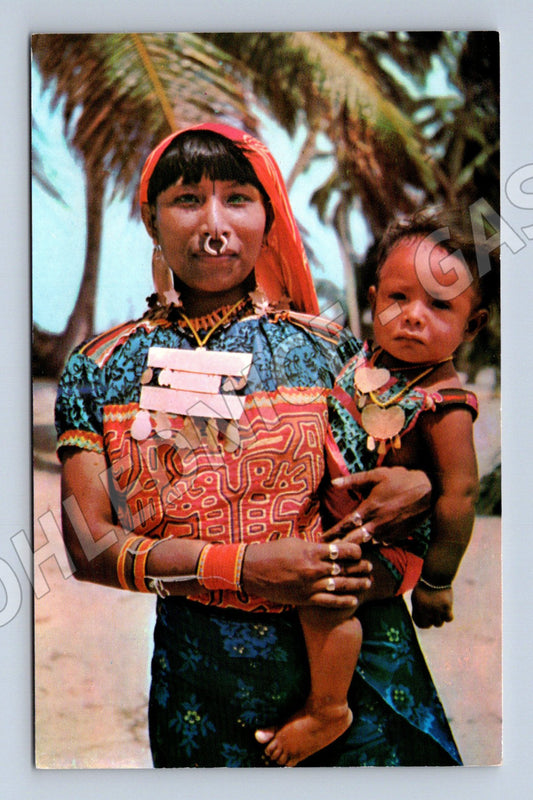 Pohlednice Kuna indiánka San Blas Panama (M18331)