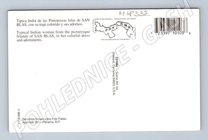 Pohlednice San Blas Panama indiánka v kroji (M18332)