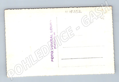 Pohlednice ateliér žena Foto Vokřál Louny (M18352)