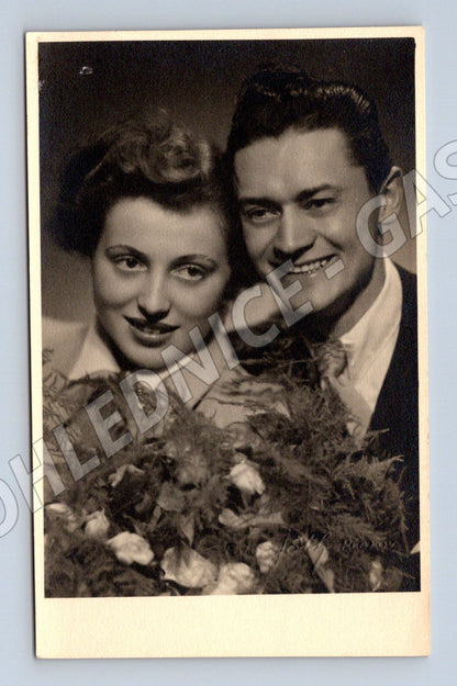 Pohlednice herci čb poškozená (M18356)