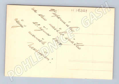 Pohlednice muž a dívka 1947 psaná (M18361)