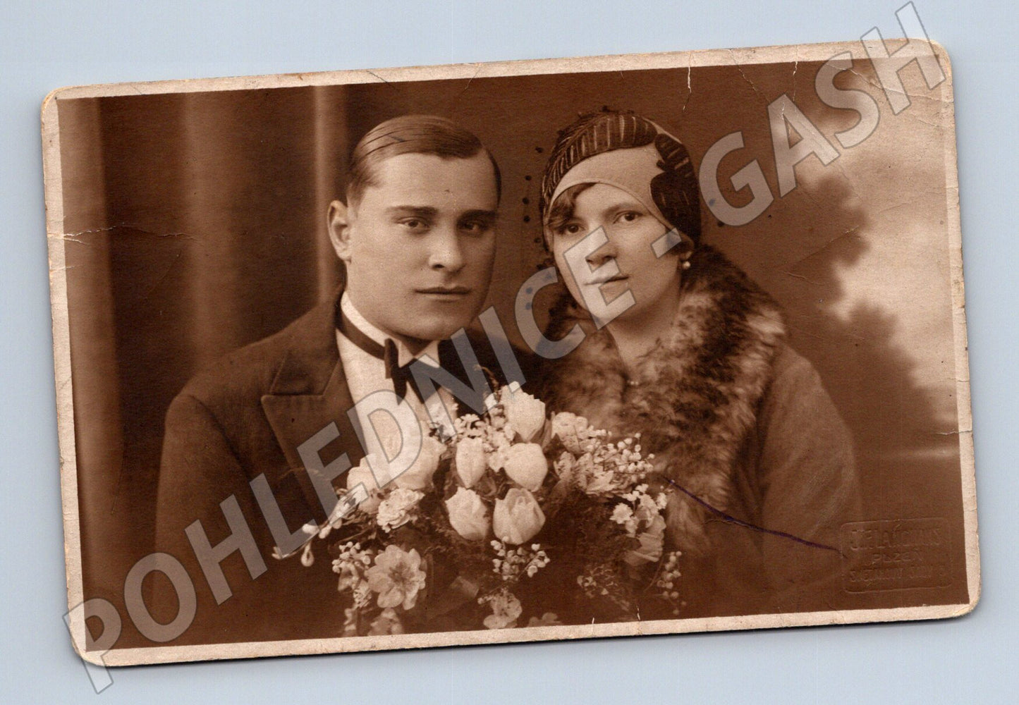 Pohlednice svatební Maškovic 1 pol 20 stol (M18364)