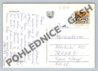 Pohlednice Mladějovice ČB Orbis PP (M1837)