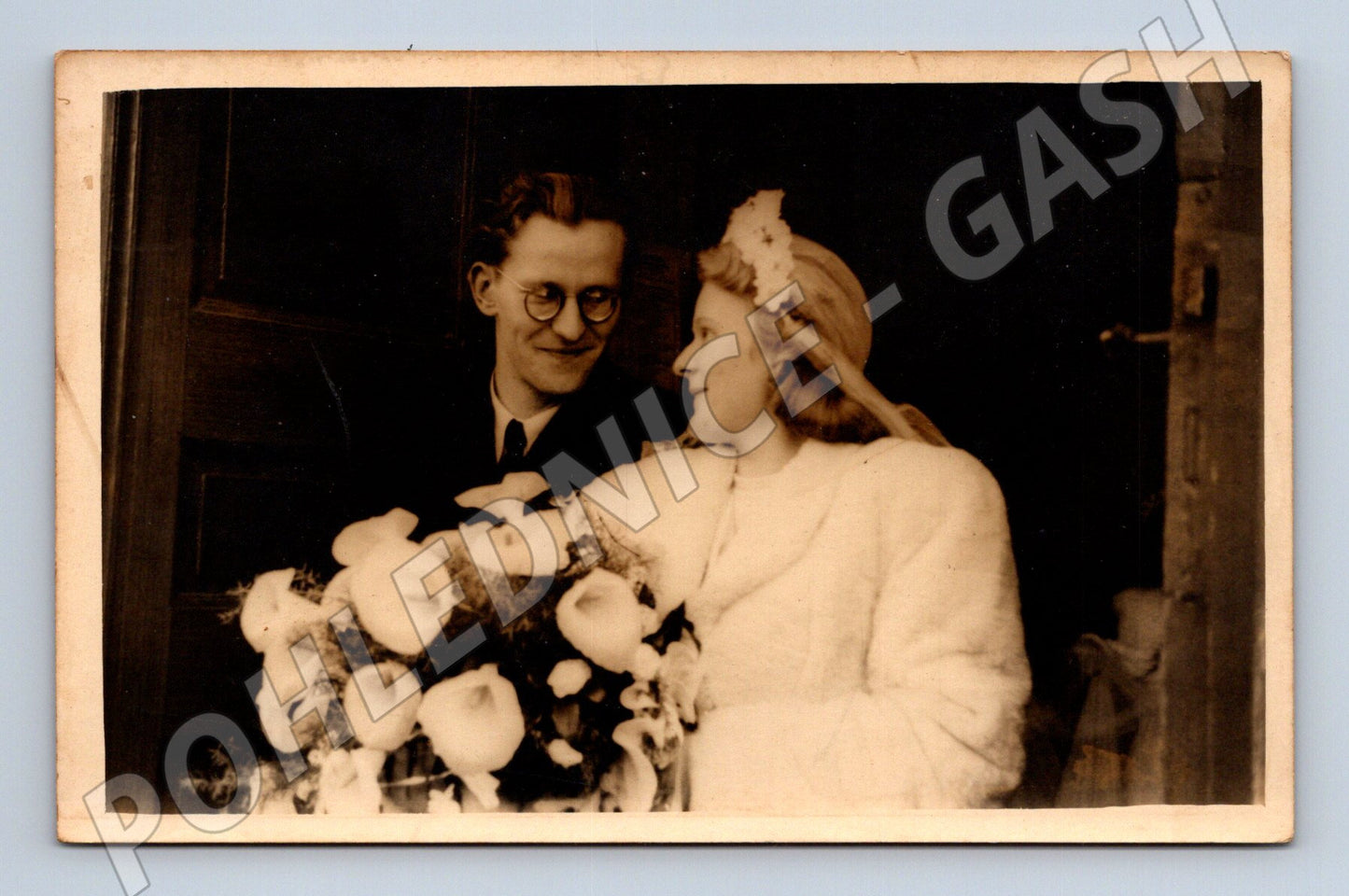 Pohlednice svatba Československo 1940 (M18370)