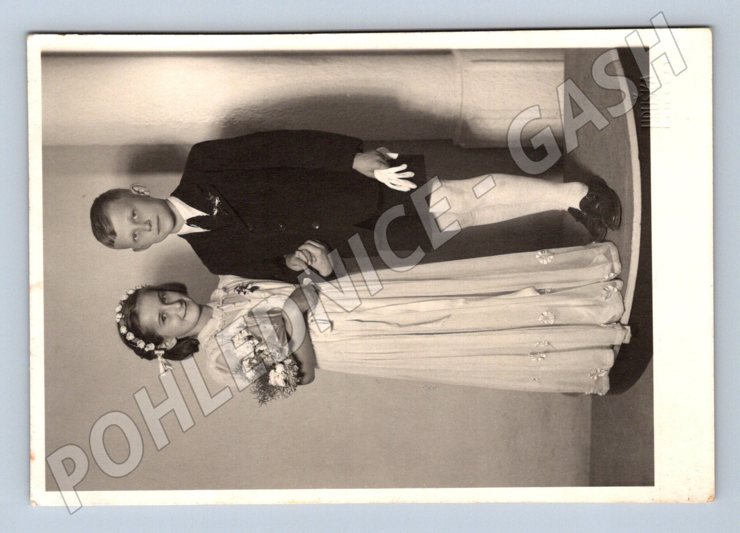 Pohlednice děti slavnostní oblečení do 1950 (M18374)