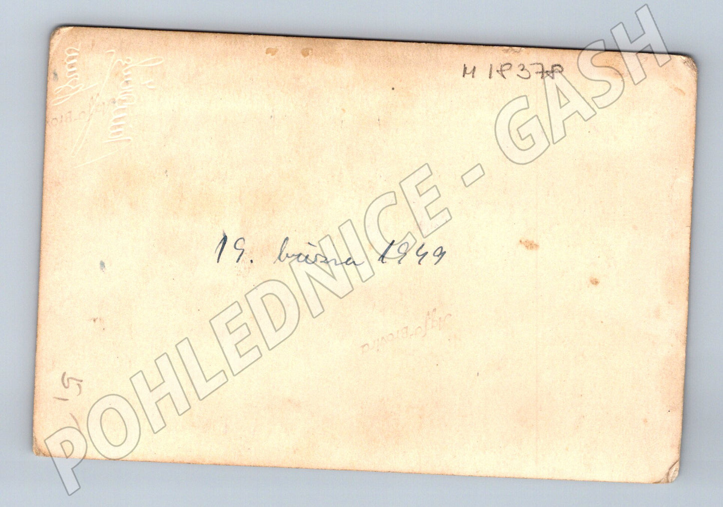 Pohlednice svatba 19 března 1949 (M18378)