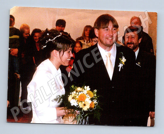 Pohlednice novomanželé rodinná momentka (M18388)