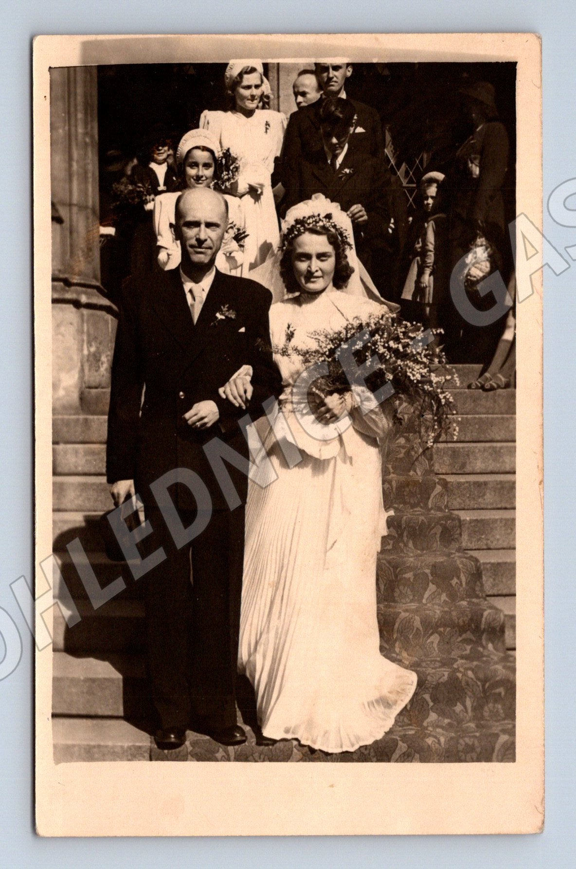 Pohlednice svatební ČR do 1950 malý formát (M18392)