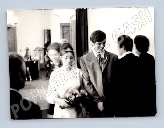 Pohlednice svatební vintage 60 70 léta (M18409)