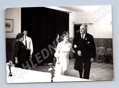 Pohlednice svatba Československo 1971 čb (M18431)