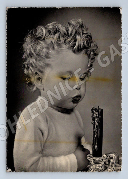 Pohlednice Itálie 1951 umělecká dítě zasláno ČSR (M18438)