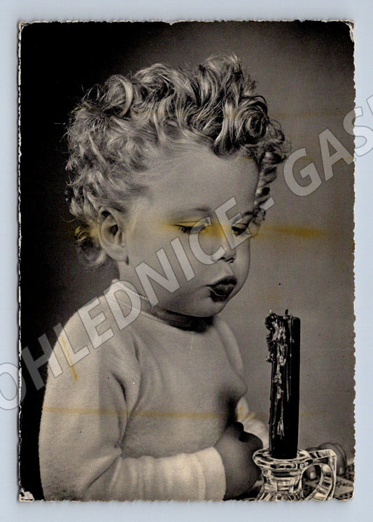 Pohlednice Itálie 1951 umělecká dítě zasláno ČSR (M18438)