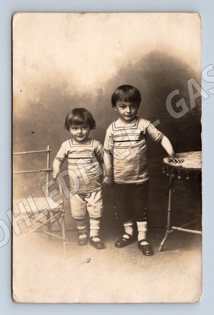 Pohlednice portrét dvou dětí Friedrich Kranzfelder (M18446)