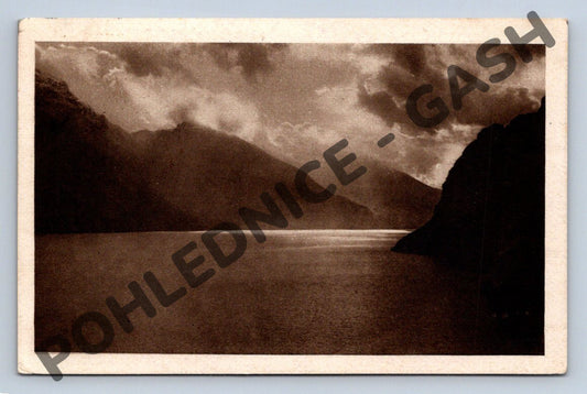Pohlednice Itálie jezero hory 1937 zn (M1847)