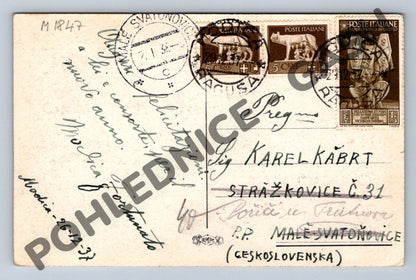 Pohlednice Itálie jezero hory 1937 zn (M1847)