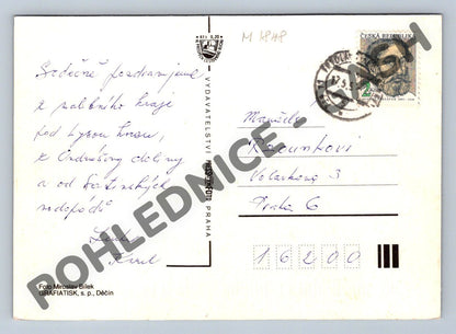 Pohlednice Česká republika příroda vodopád 1997 (M1848)