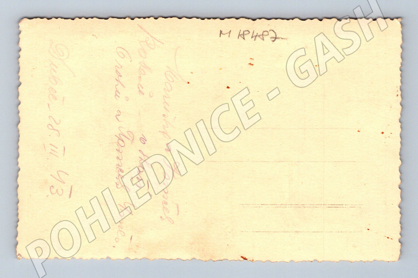 Pohlednice děti portrét Dubec 1943 malý formát (M18487)
