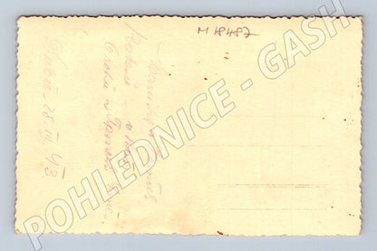 Pohlednice děti portrét Dubec 1943 malý formát (M18487)