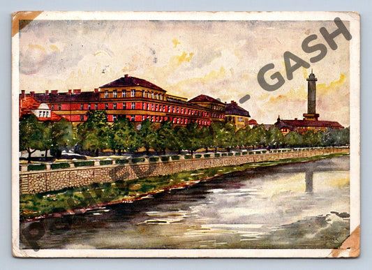 Pohlednice Ostrava kresba 1944 (M1849)
