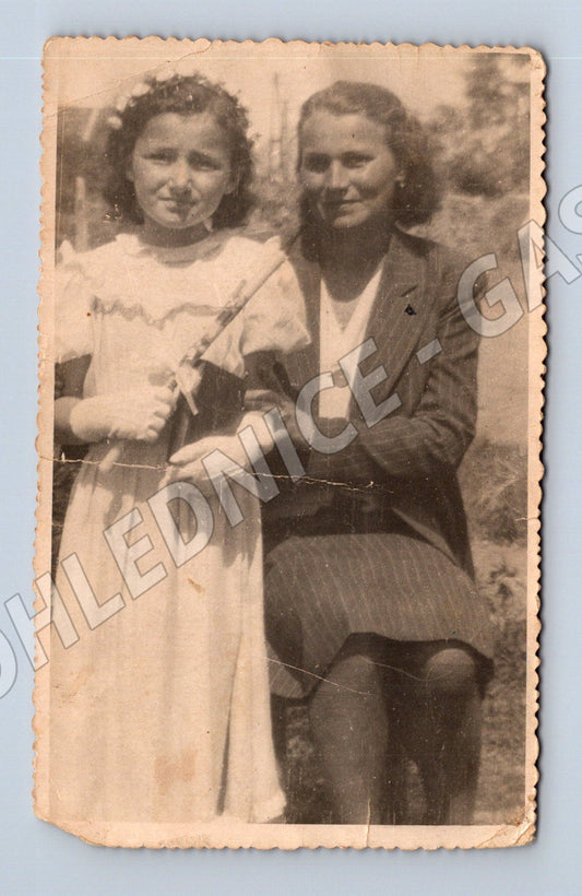 Pohlednice portrét dítě s panenkou malý formát (M18512)