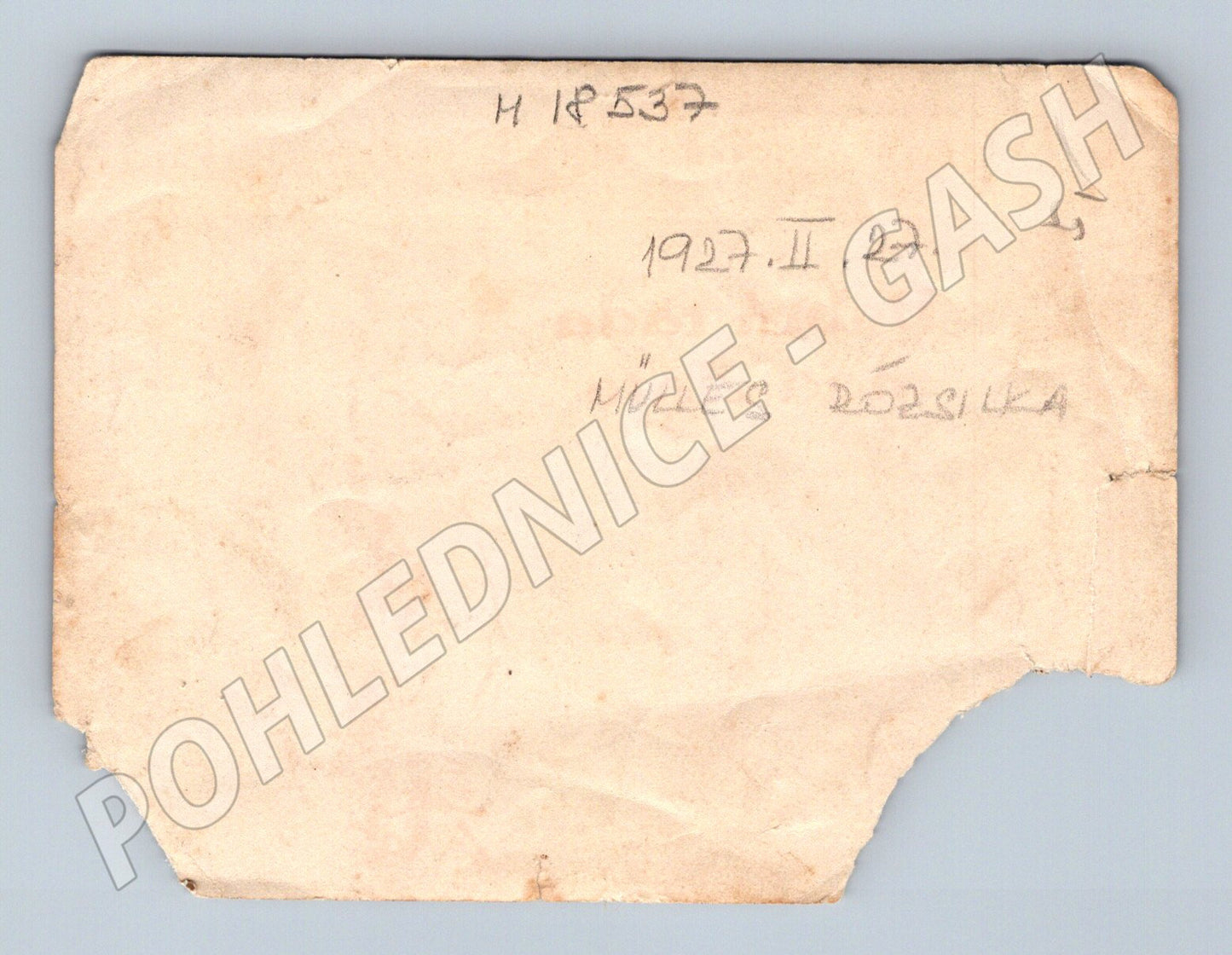 Pohlednice 1927 dítě Mülles Rózsika malý formát poš. (M18537)