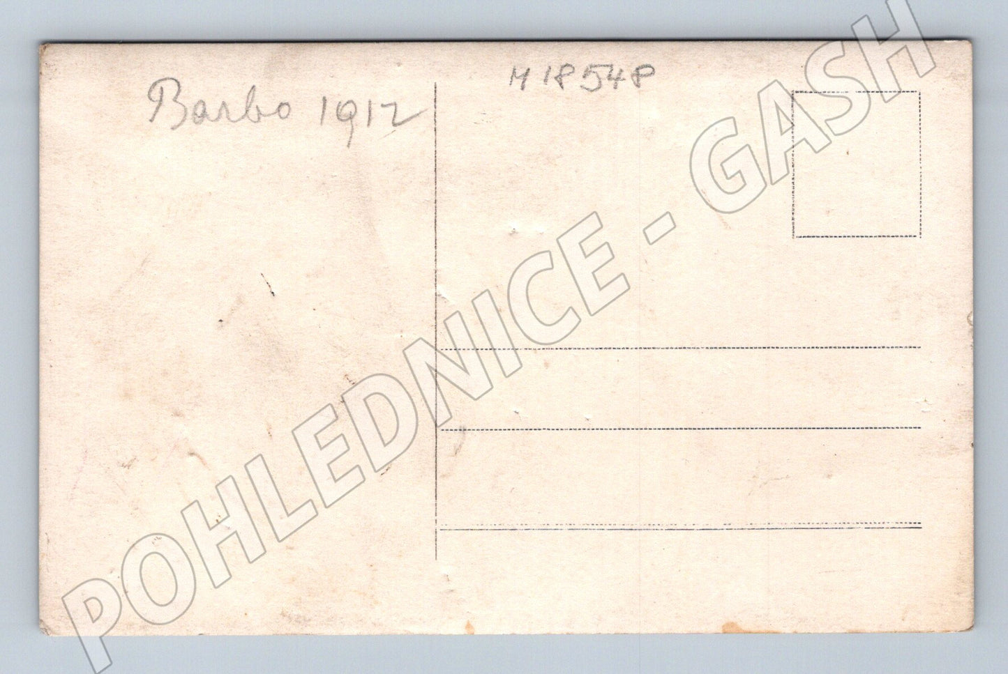 Pohlednice Barbo 1912 lidé na skalách originál (M18548)
