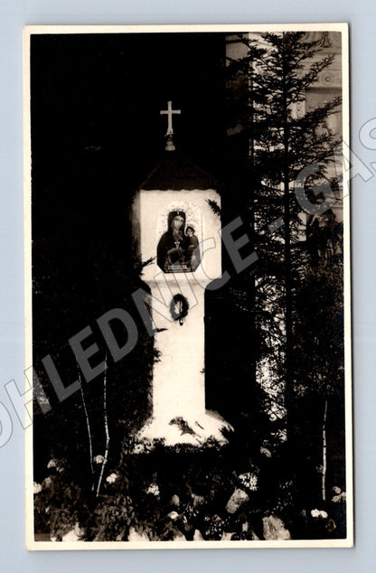 Pohlednice kaplička s obrazem Panny Marie malý formát (M18554)