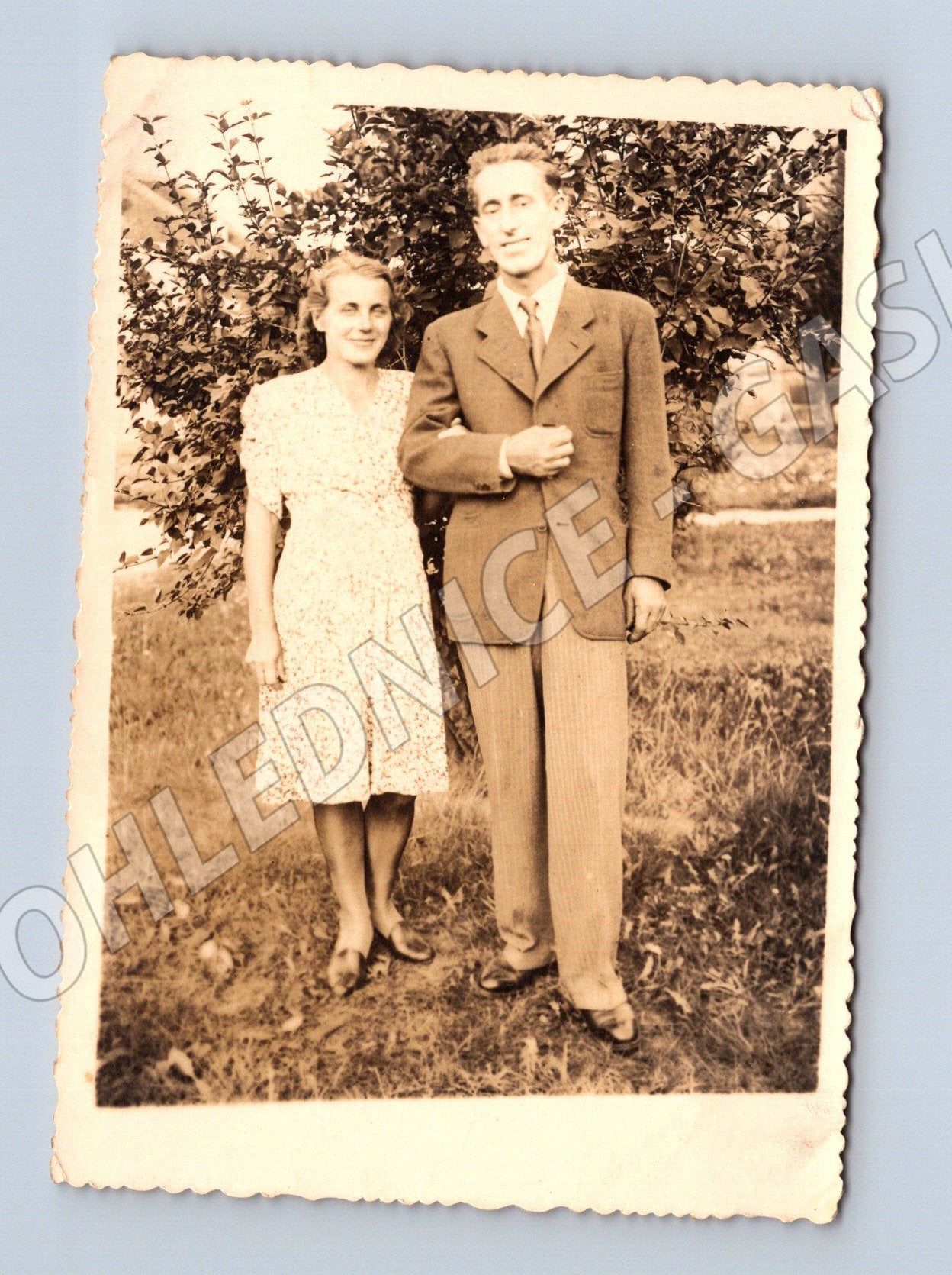 Pohlednice portrét páru retro neprošlá (M18630)