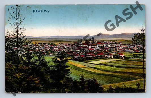 Pohlednice Klatovy Rakousko Uhersko (M1868)