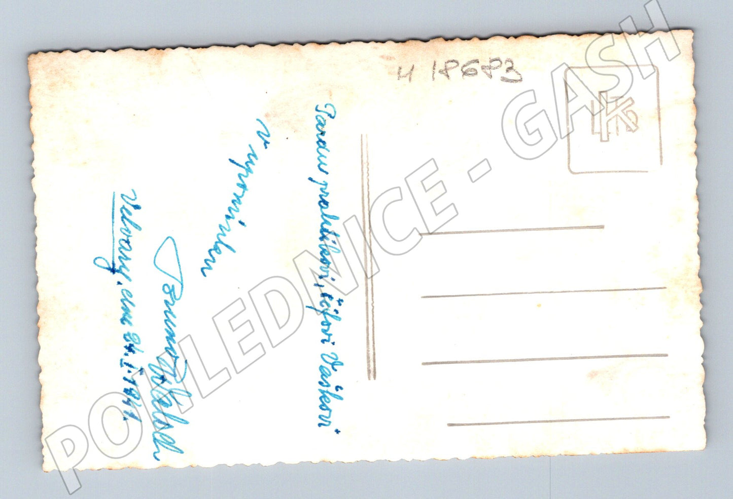 Pohlednice mladý muž věnování 1941 Velkoryje (M18683)