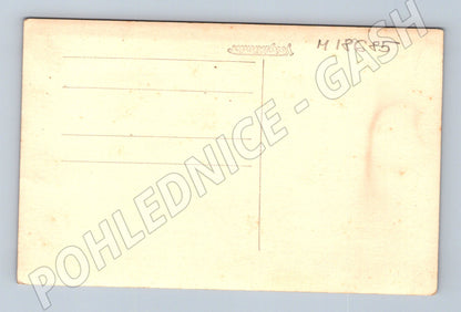 Pohlednice portrét ženy černobílá 40 50 (M18685)