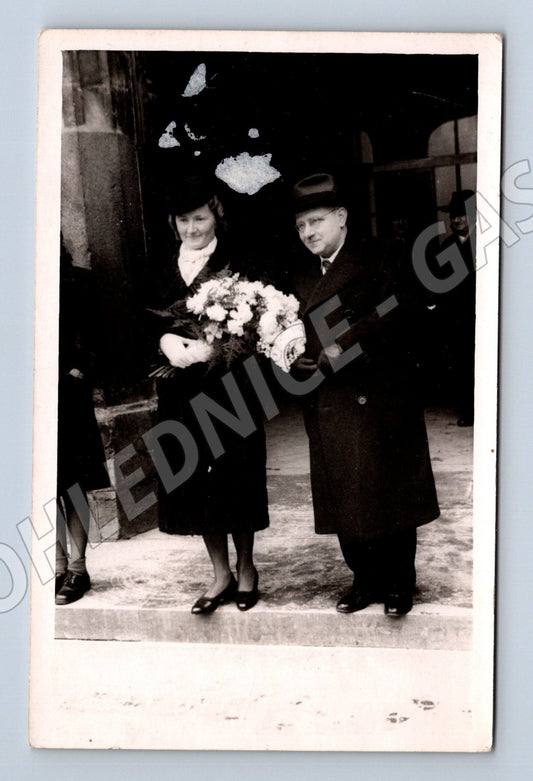 Pohlednice Jičín 1941 Foto Krátký svatební (M18710)