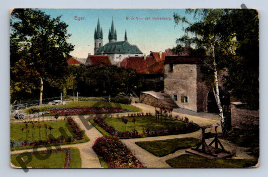 Pohlednice Cheb Eger Kaiserburg 1915 polní pošta (M1872)