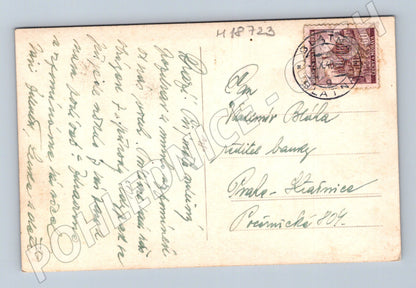 Pohlednice rodinný portrét 1949 Slatina (M18723)
