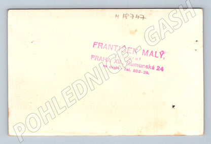 Pohlednice lidé na ulici Fr Malý Praha (M18747)