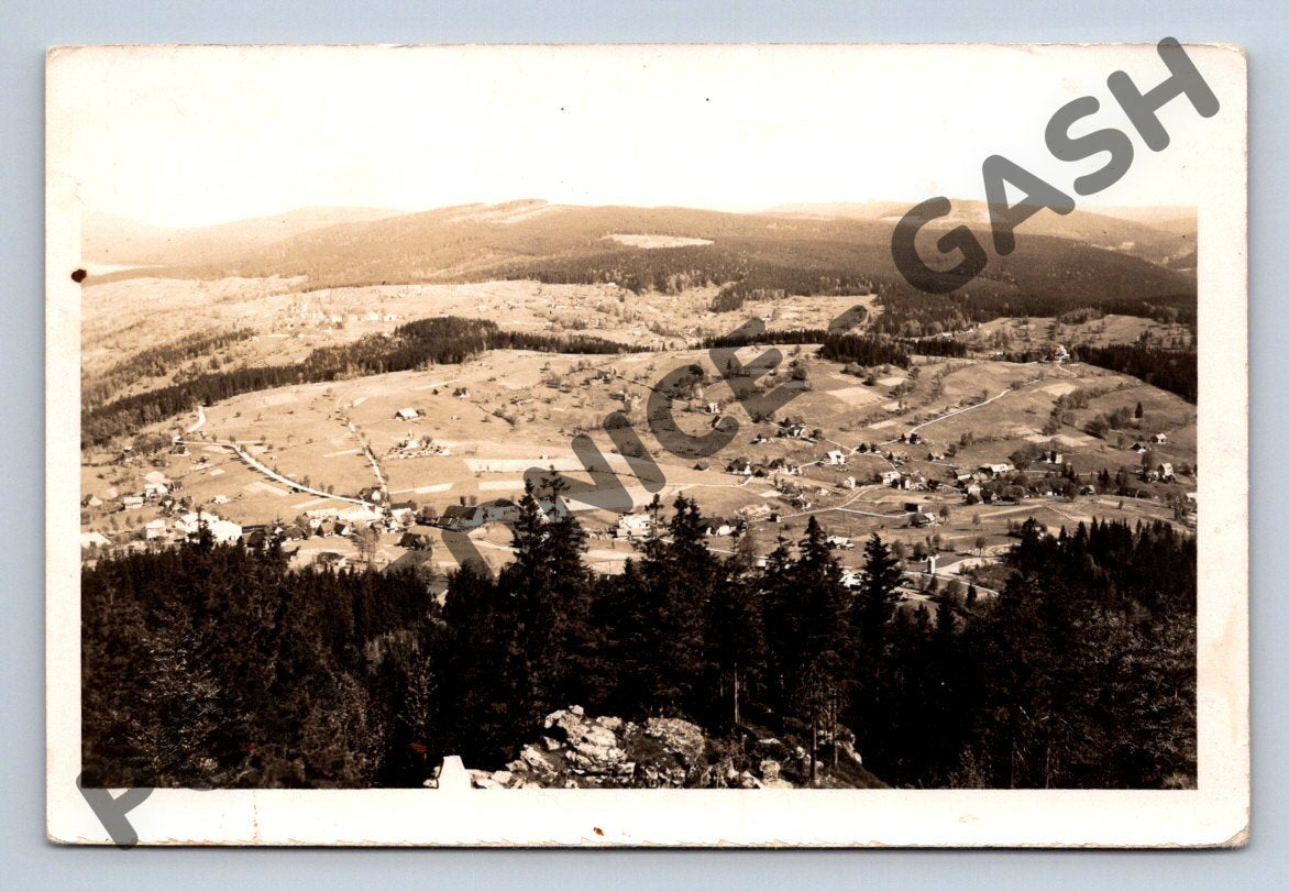Pohlednice Příchovice pohled z Hvězdy 1937 (M1877)