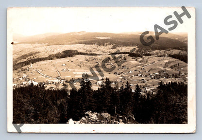 Pohlednice Příchovice pohled z Hvězdy 1937 (M1877)