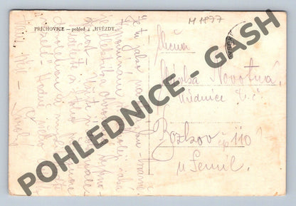 Pohlednice Příchovice pohled z Hvězdy 1937 (M1877)