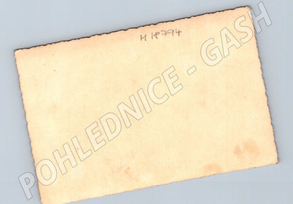 Pohlednice žena na lavici venkov 1930 1950 (M18794)