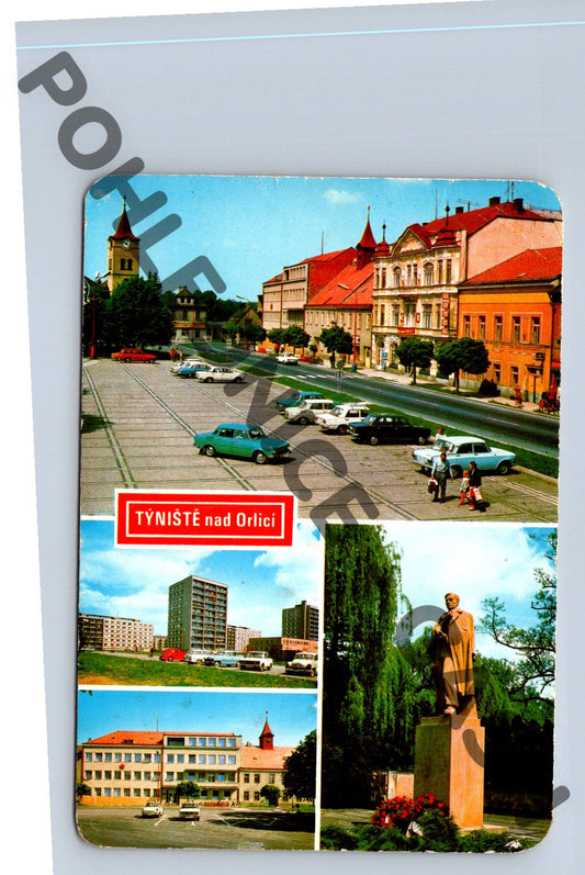 Pohlednice Týniště nad Orlicí velký formát cca 1970 (M188)