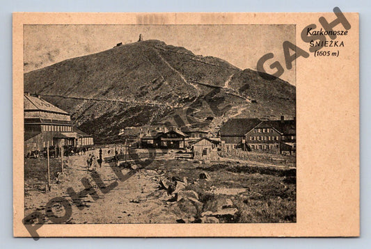 Pohlednice Krkonoše Sněžka 1605 m 1947 (M1885)