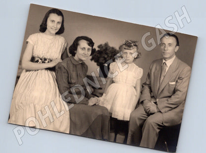 Pohlednice rodinná věnování 1954 ČR (M18864)