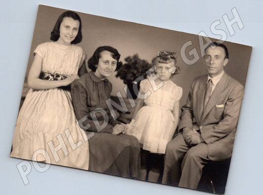 Pohlednice rodinná věnování 1954 ČR (M18864)