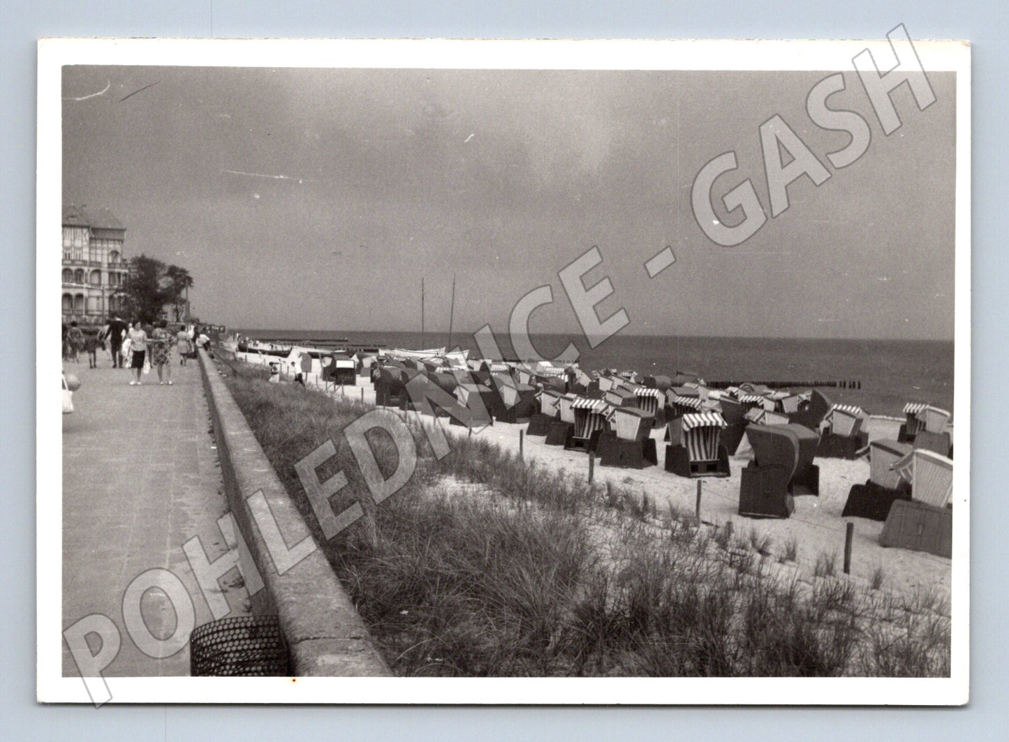 Pohlednice Německo 1967 pláž Baltské moře (M18876)