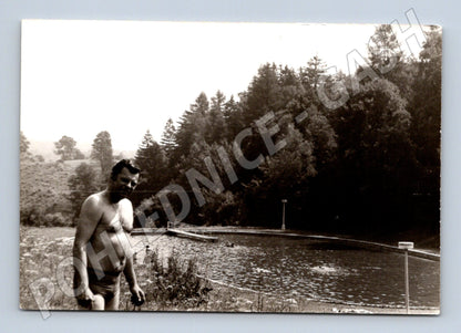 Pohlednice Jedlí 1961 přírodní koupaliště (M18877)