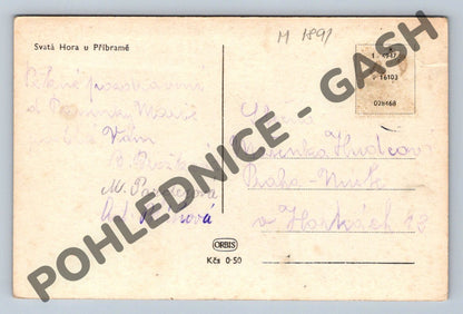 Pohlednice Příbram Svatá Hora (M1891)