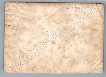 Pohlednice rodinné foto 7 dětí poškozená (M18914)