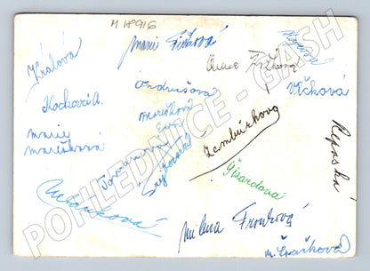 Pohlednice školní 1967 68 podpisy třídy ČSSR (M18916)